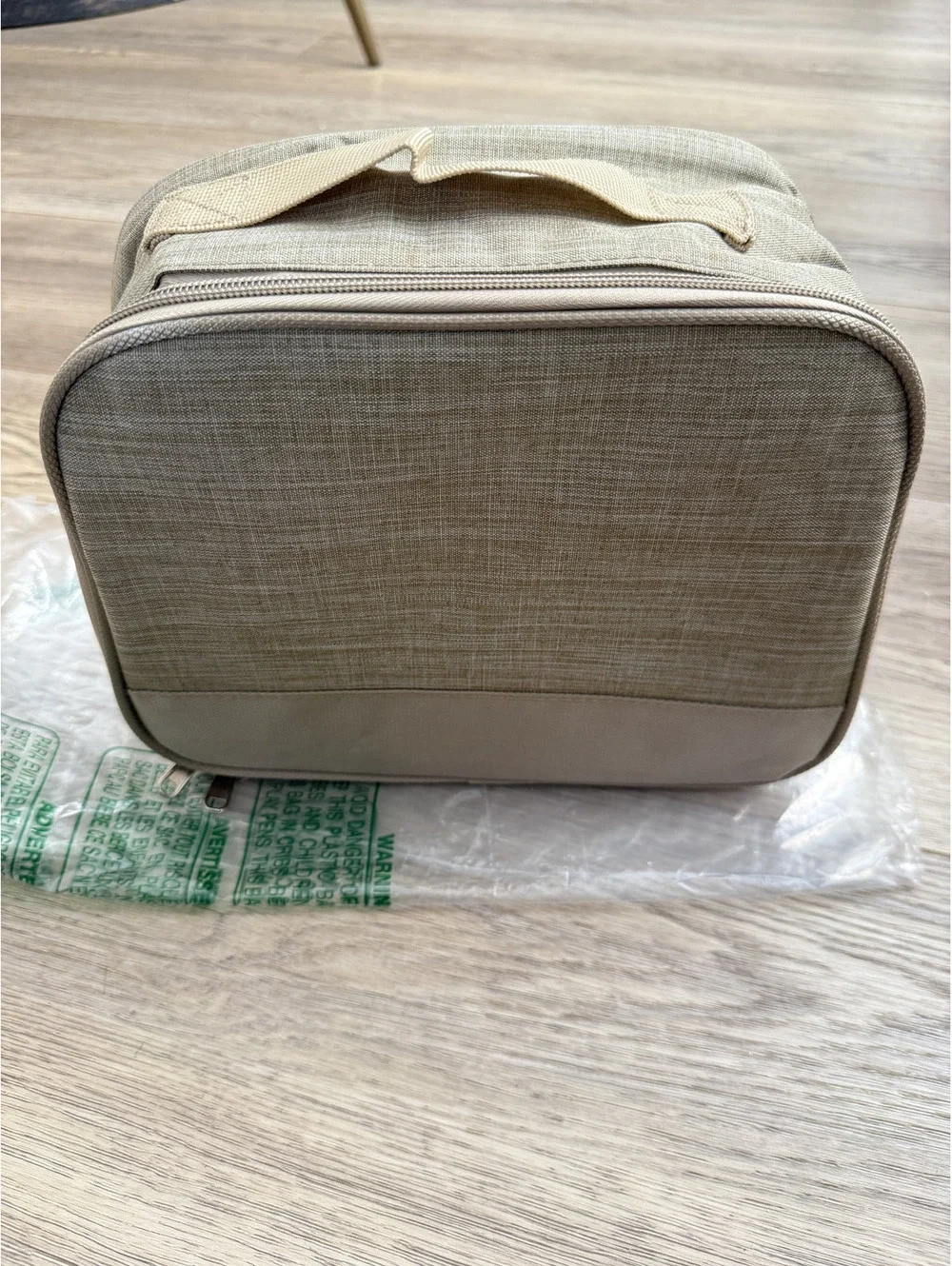 NEW! Insulated Beige Lunch Bag Cooler with Handle